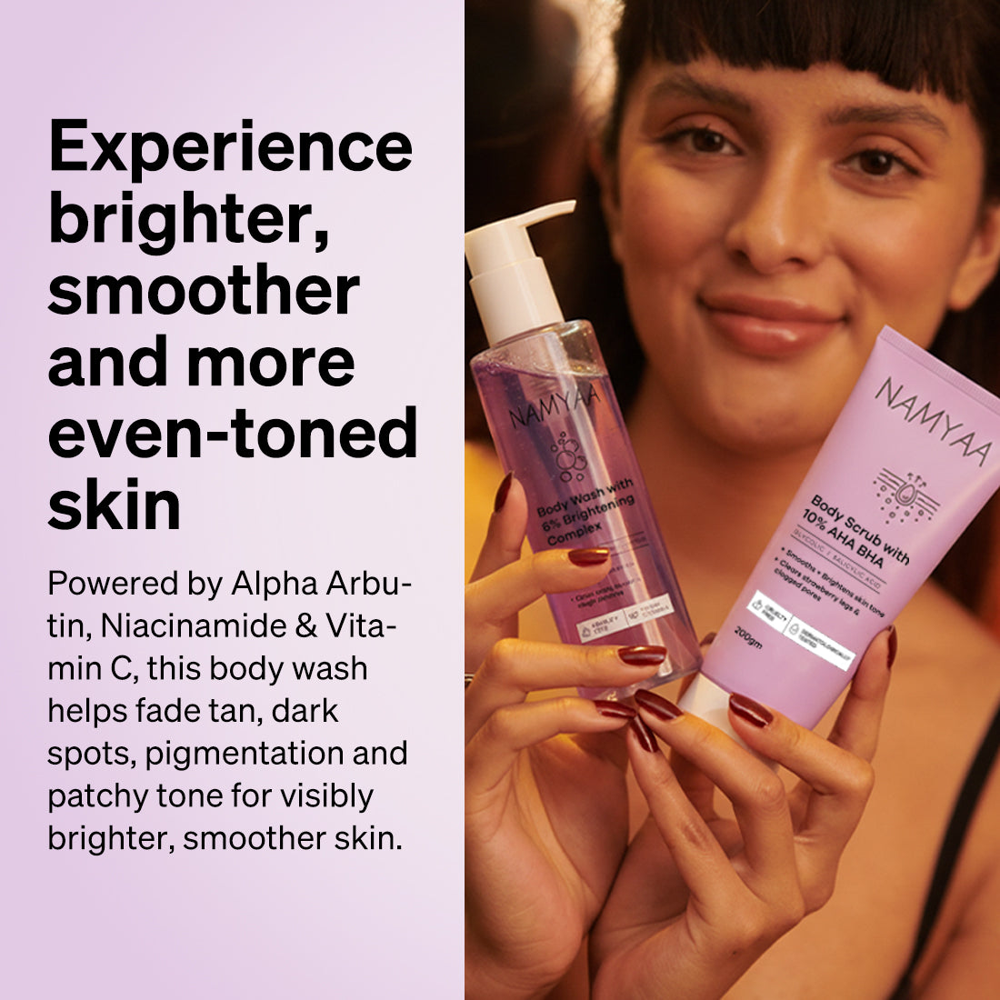 Body Wash and Exfoliating Body Scrub Care Combo