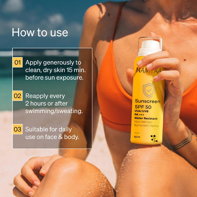 Namyaa Sunscreen Spray SPF50