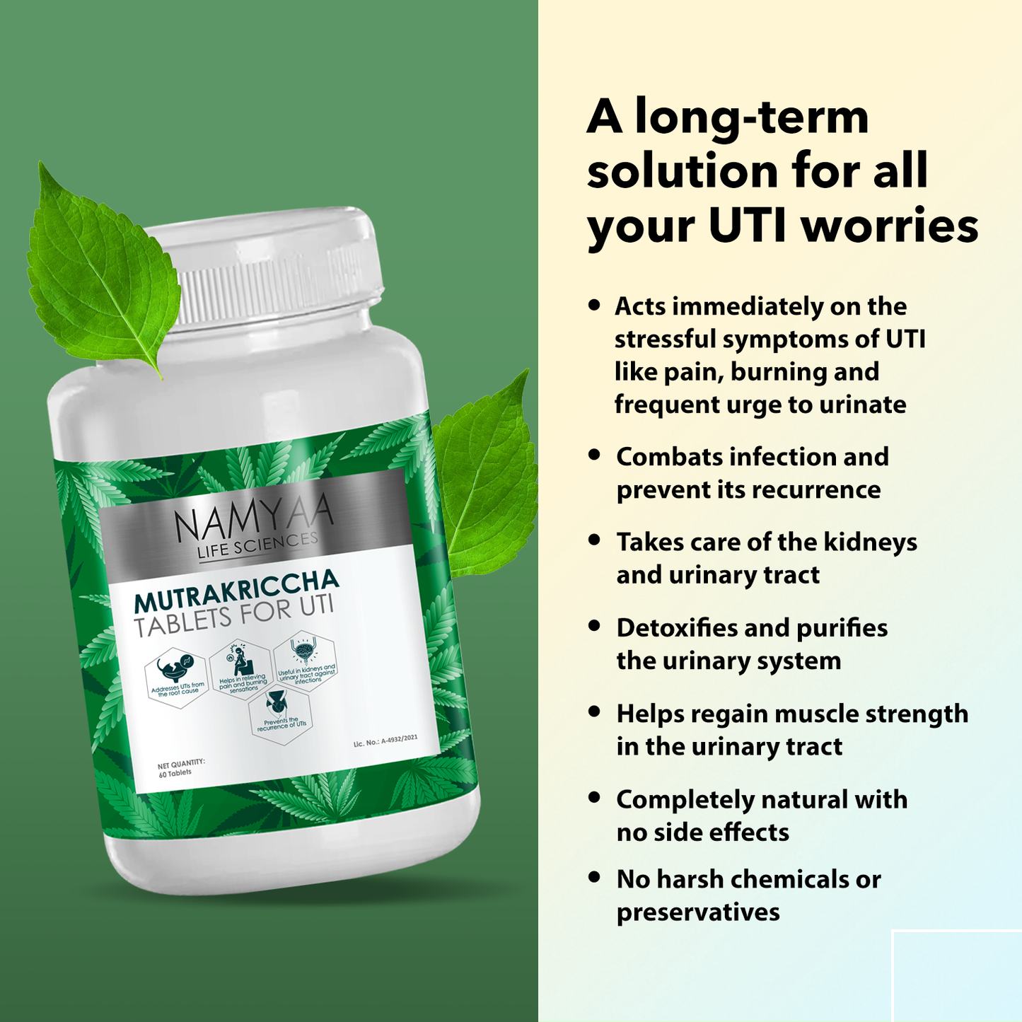 Namyaa Mutrakriccha UTI Combo of Syrup & Tablet