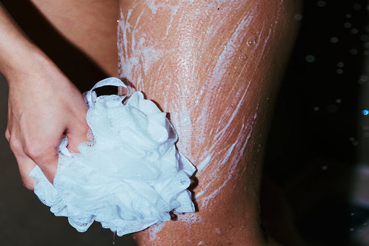 body areas like elbows knees and underarms where brightening body wash helps