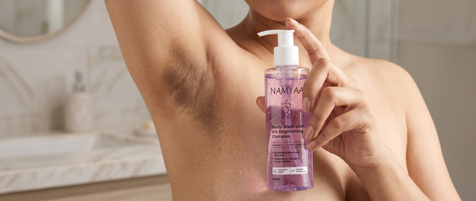 how to treat dark underarm pigmentation at home shower routine brightening wash