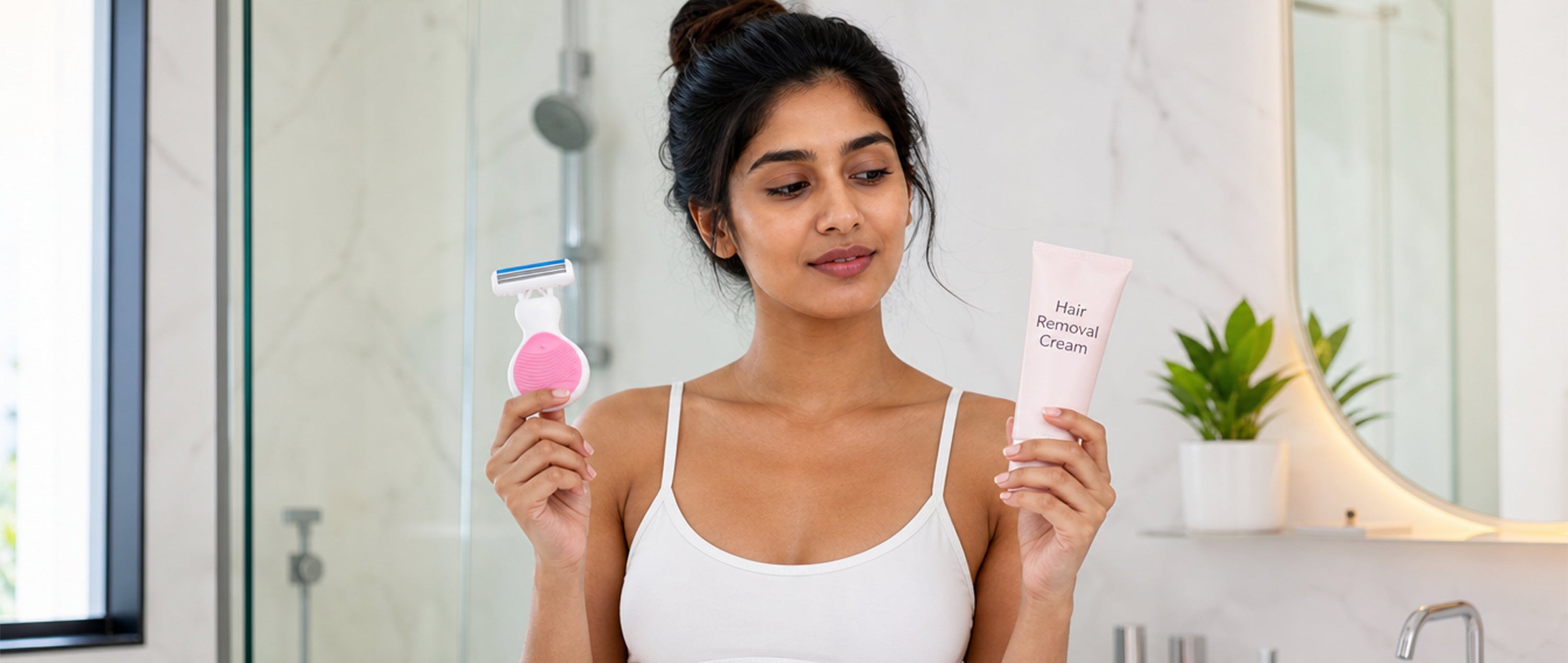  Bikini razor vs hair removal cream side by side — comparison of two bikini hair removal methods for sensitive skin