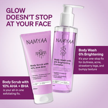 Body Wash and Exfoliating Body Scrub Care Combo