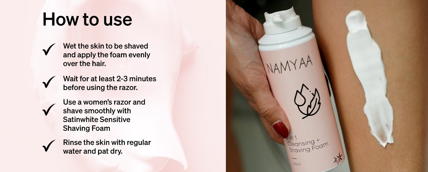 Satinwhite Sensitive Shaving Foam