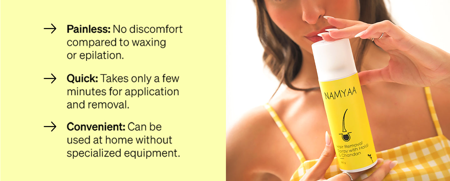 Hair Removal Spray with Haldi Chandan