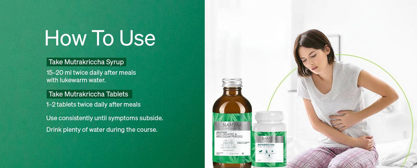 Namyaa Mutrakriccha UTI Combo of Syrup & Tablet