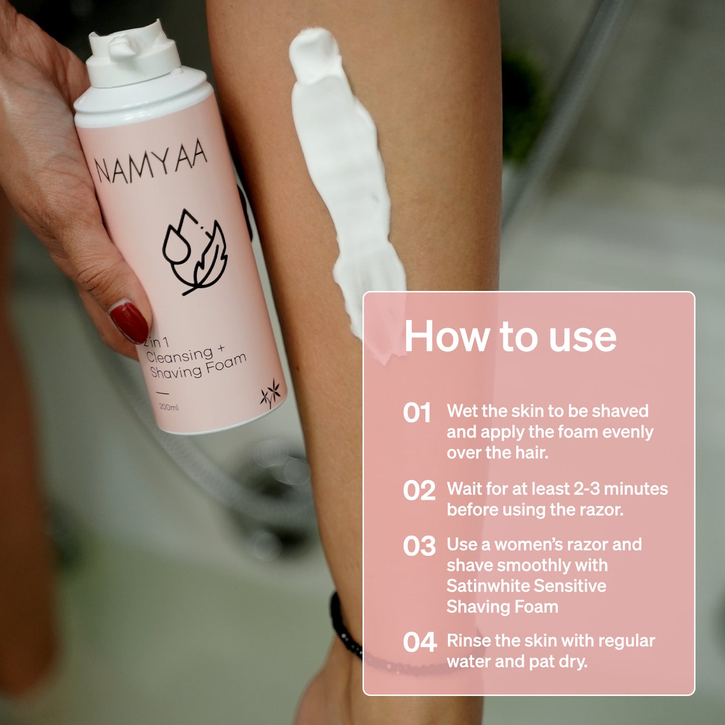 Satinwhite Sensitive Shaving Foam