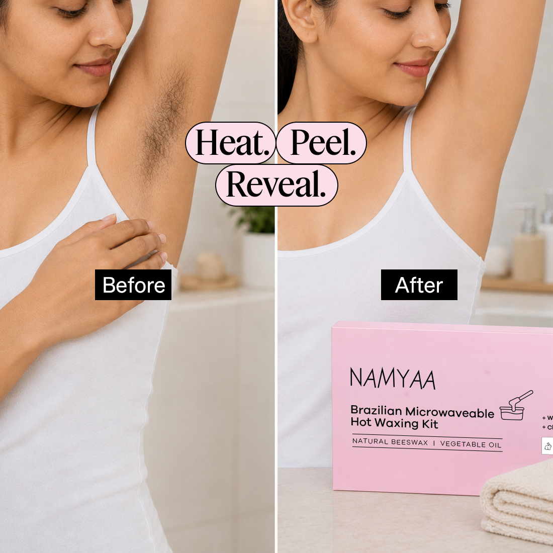 Namyaa Brazilian Microwaveable Hot Waxing Kit