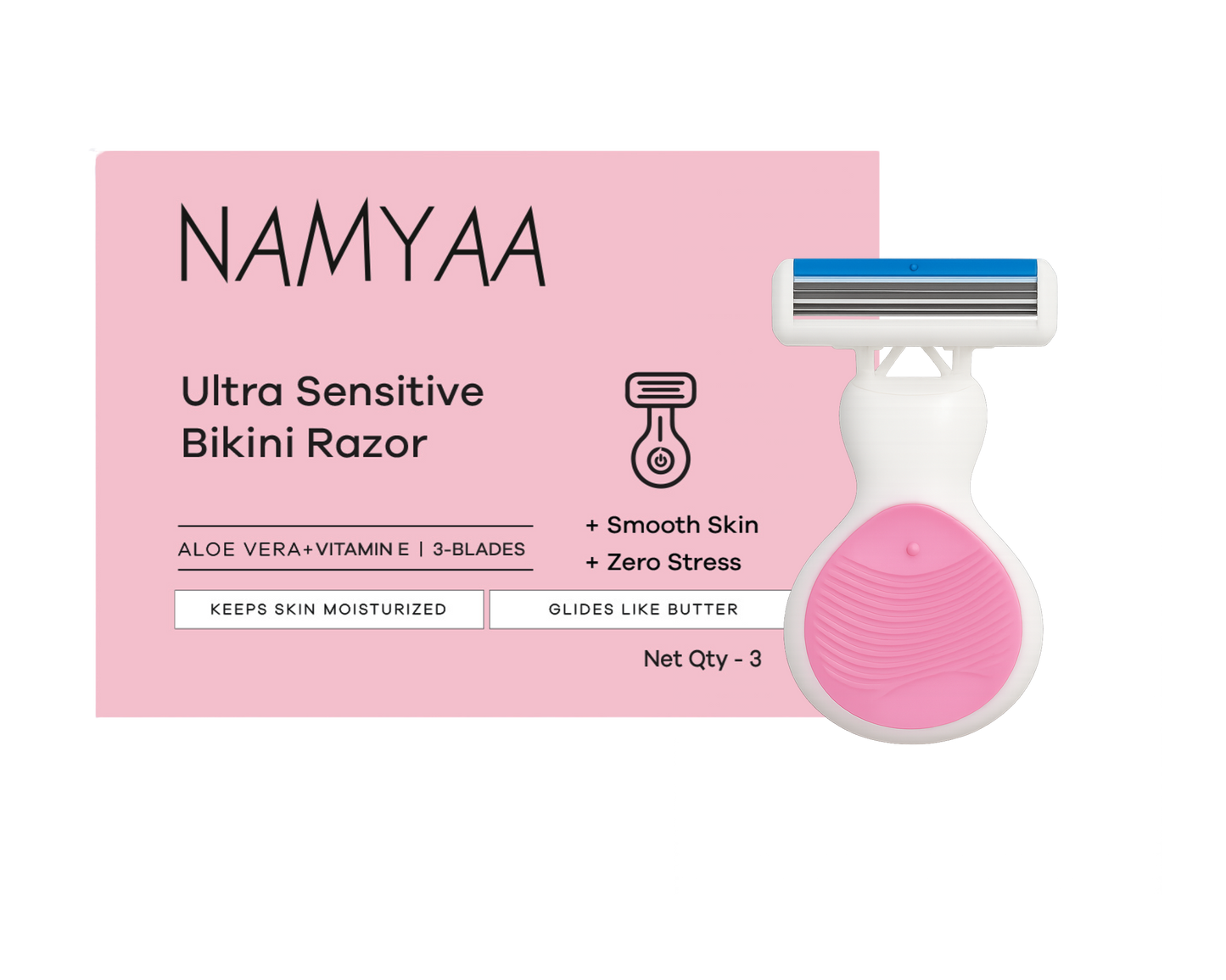 Namyaa Ultra-Sensitive Bikini Razor (Pack of 3)