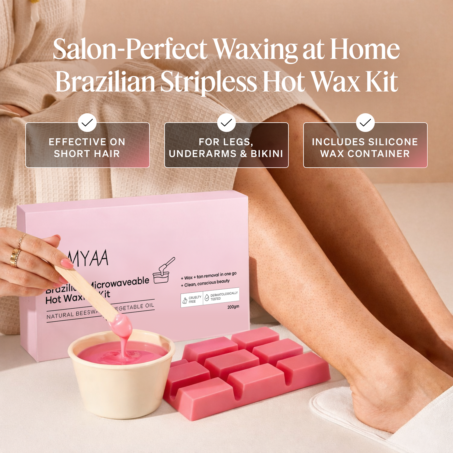 Namyaa Brazilian Microwaveable Hot Waxing Kit