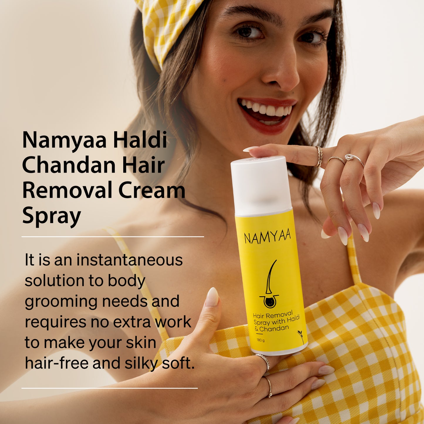 Hair Removal Spray with Haldi Chandan