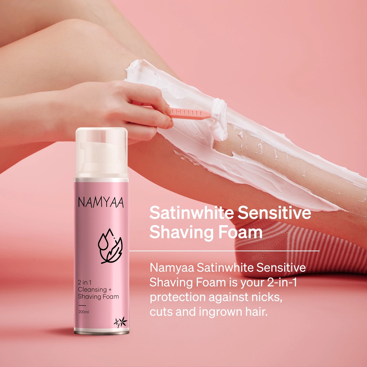 Web Satinwhite Sensitive Shaving Foam