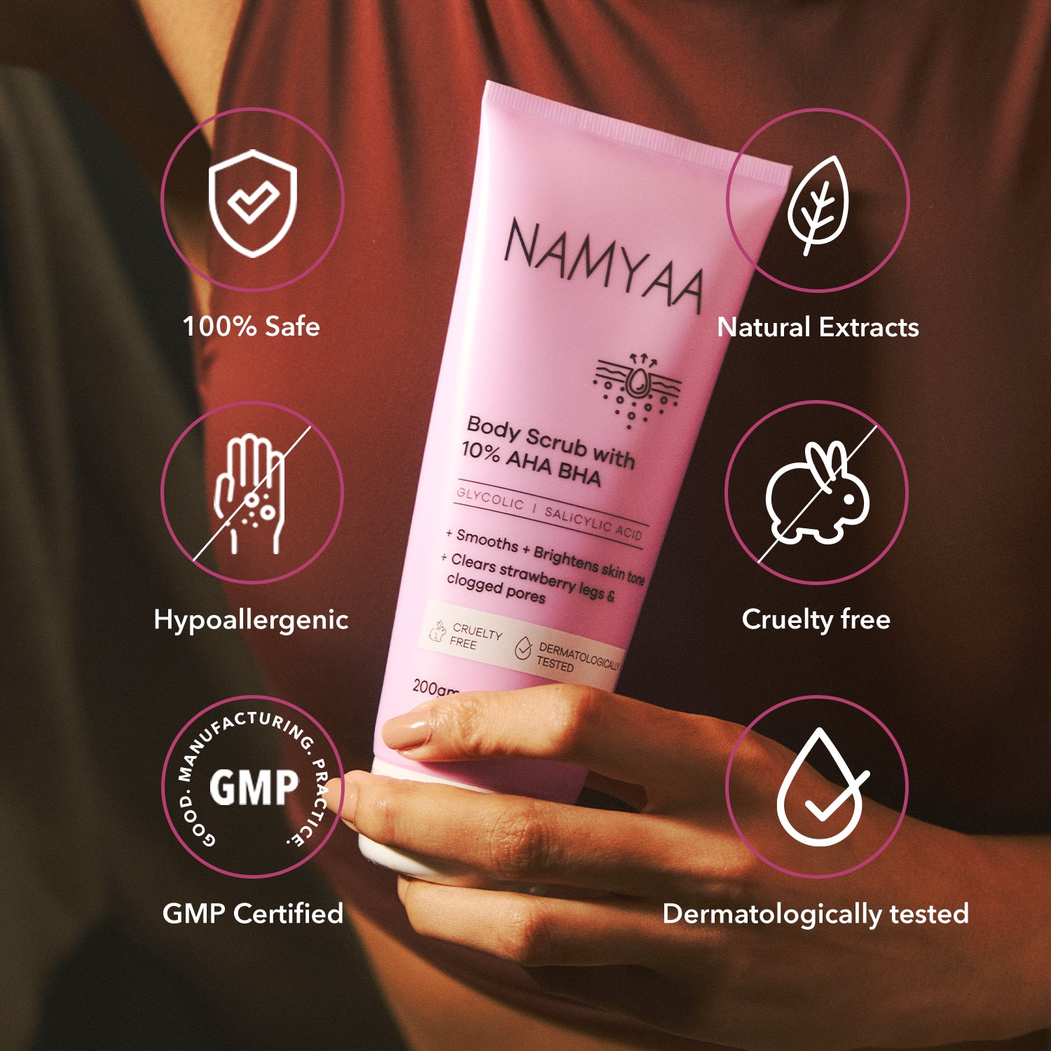 Namyaa Body Scrub with 10% AHA BHA 200g