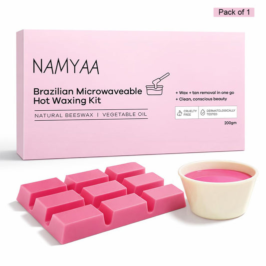 Namyaa Brazilian Microwaveable Hot Waxing Kit