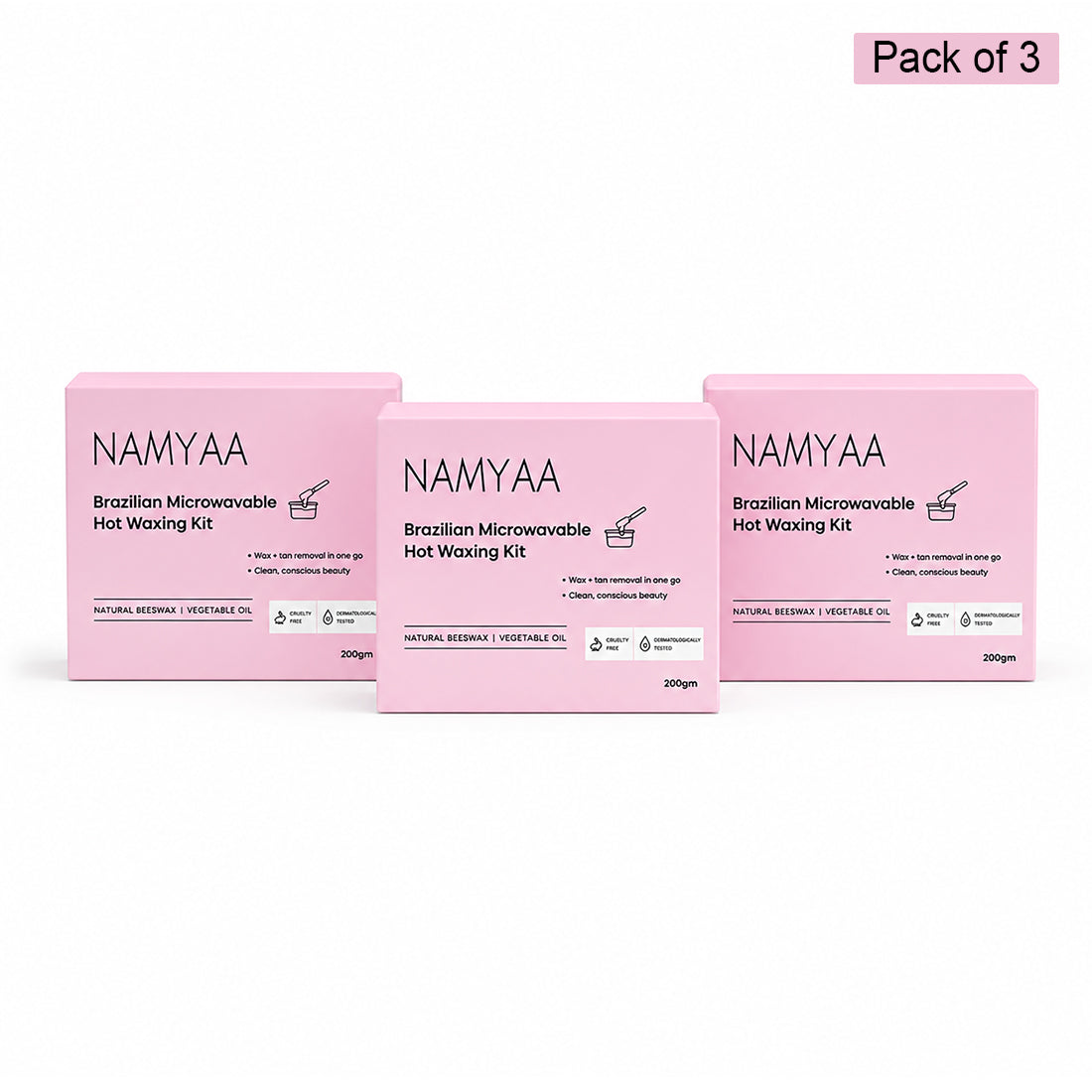 Namyaa Brazilian Microwaveable Hot Waxing Kit