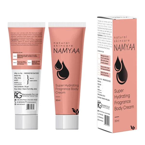 Namyaa Super Hydrating Fragrance Body Cream 30g Sample Pack