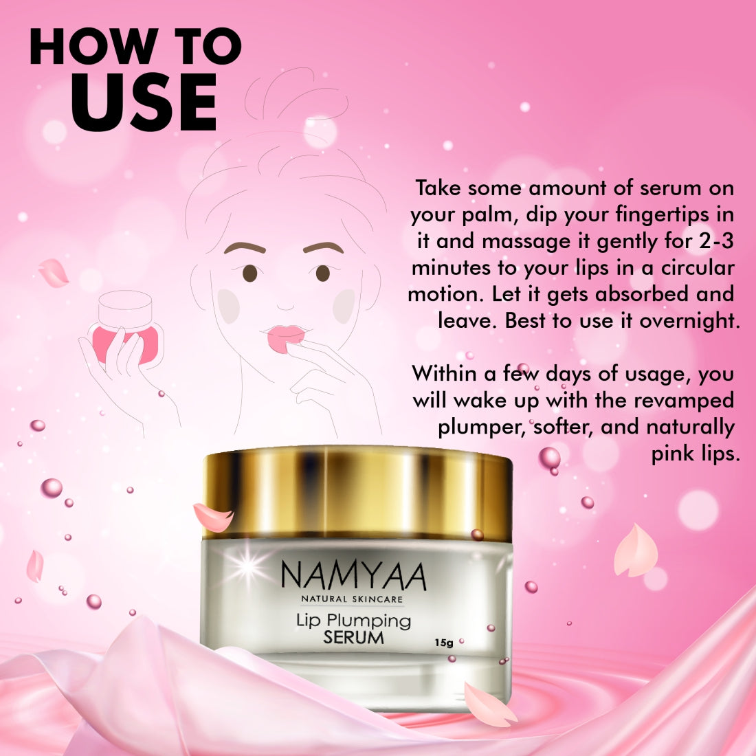 Namyaa Lip Plumping Serum- Plums, Smoothes & Swells Lips
